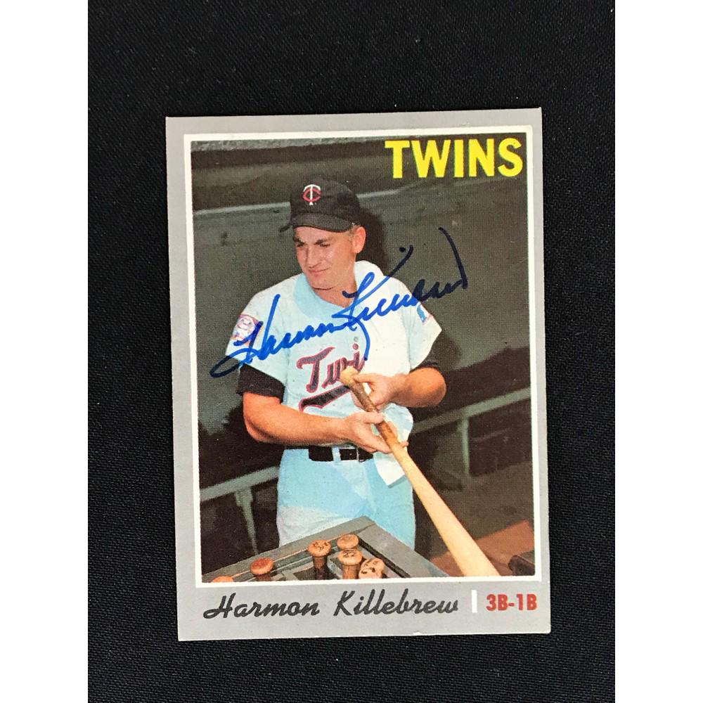 1970 Topps Harmon Killebrew Auto Card (1 of 2)