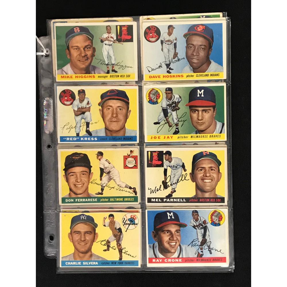 24 Different 1955 Topps Baseball Cards (1 of 6)