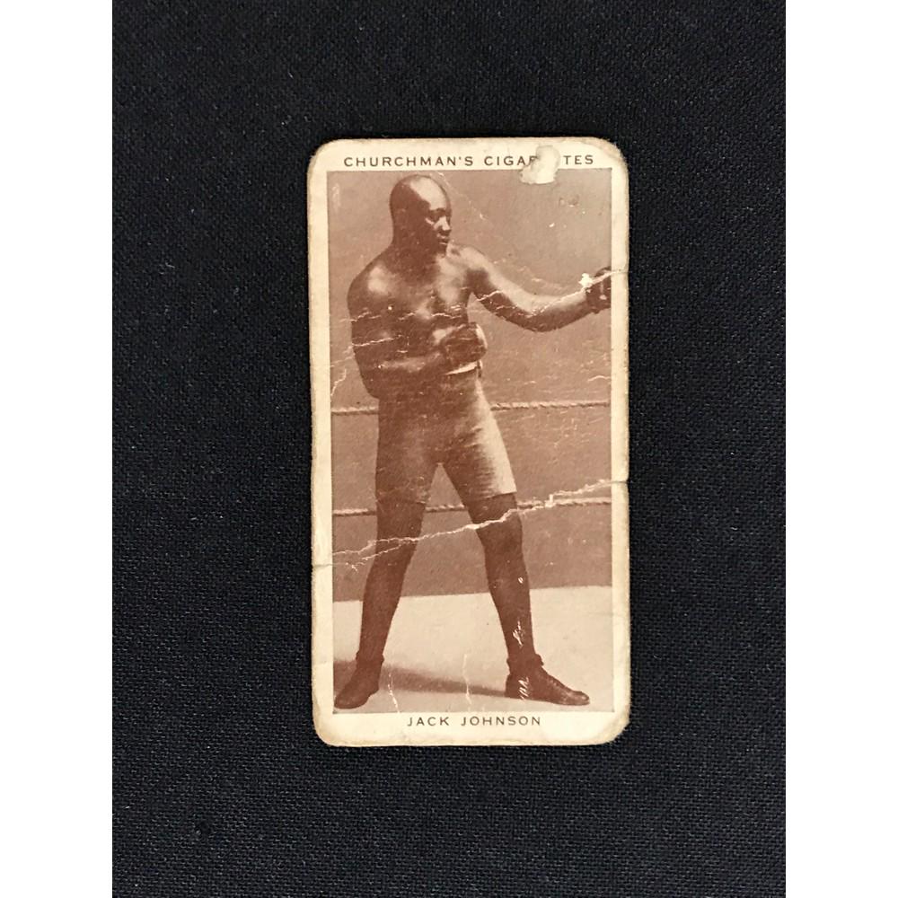 1928 Churchman Jack Johnson Boxing Card: 1928 Churchman Jack Johnson Boxing Card