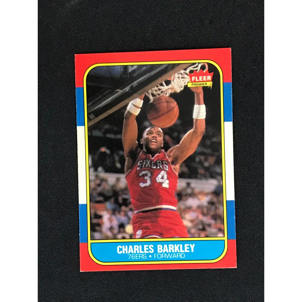 1986 Fleer Charles Barkley Rookie Card (1 of 2)