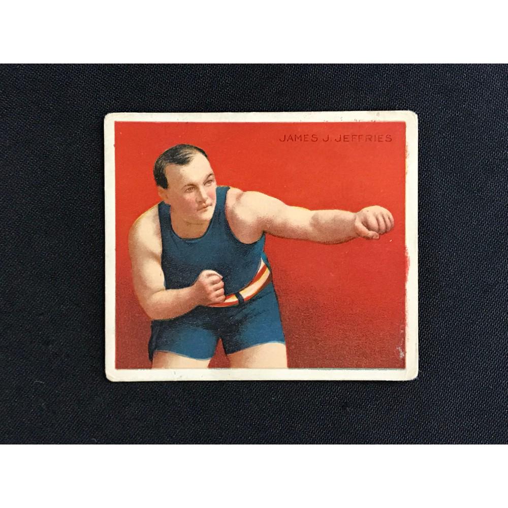 1909 T218 Jim Jefferies Boxing Card Hof: 1909 T218 Jim Jefferies Boxing Card Hof