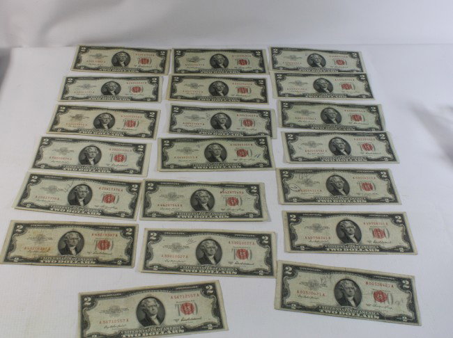 $40 Face Value in two dollar Red Seal Notes: $40 Face Value in two dollar Red Seal Notes