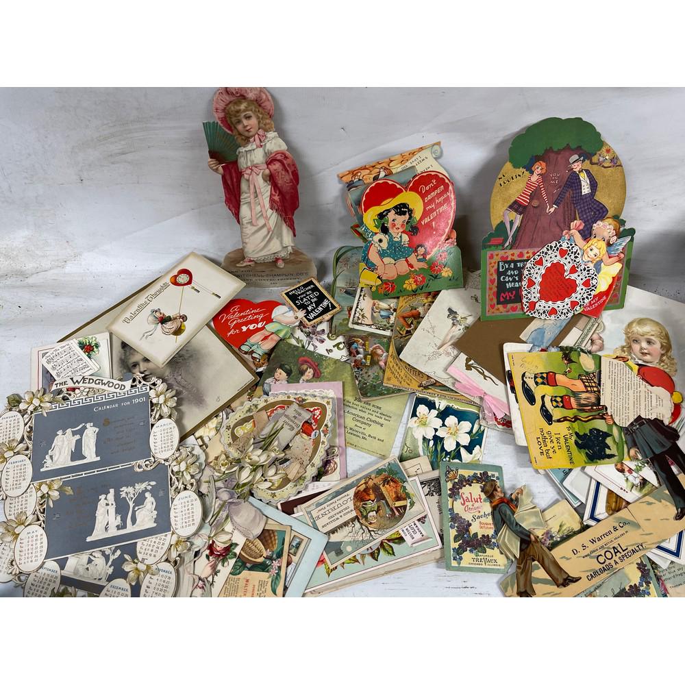 Very Large Lot Of Estate Valentines/ephemera (1 of 5)