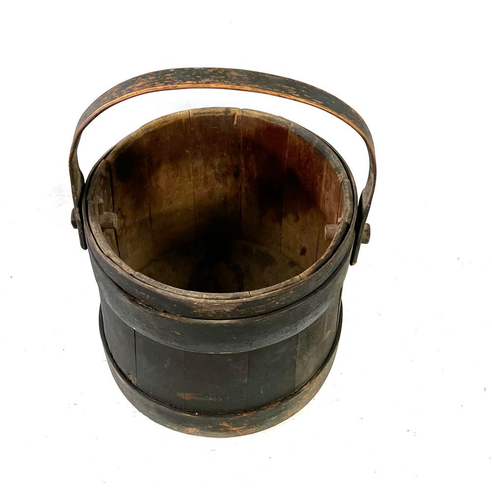 Antique Firkin Old Green Paint No Cover (1 of 5)