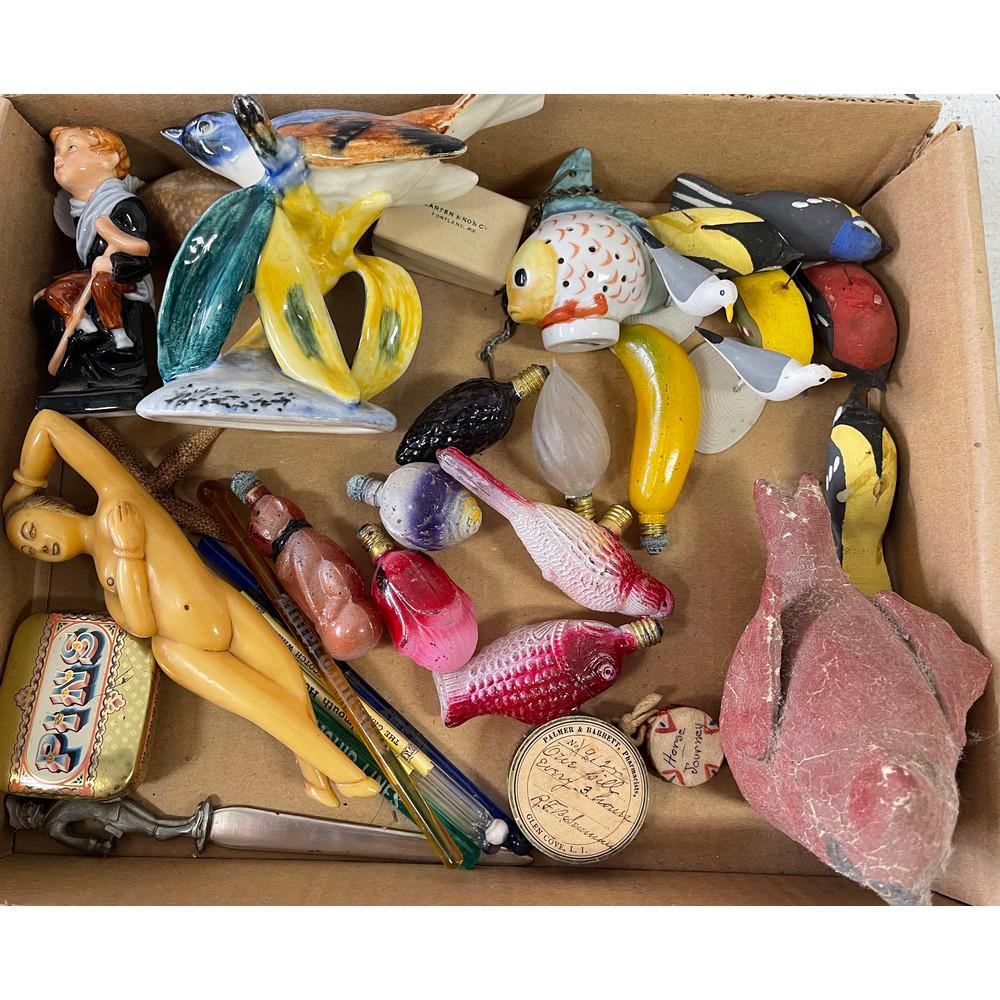 Estate Attic Smalls With Old Christmas Bulbs (1 of 1)