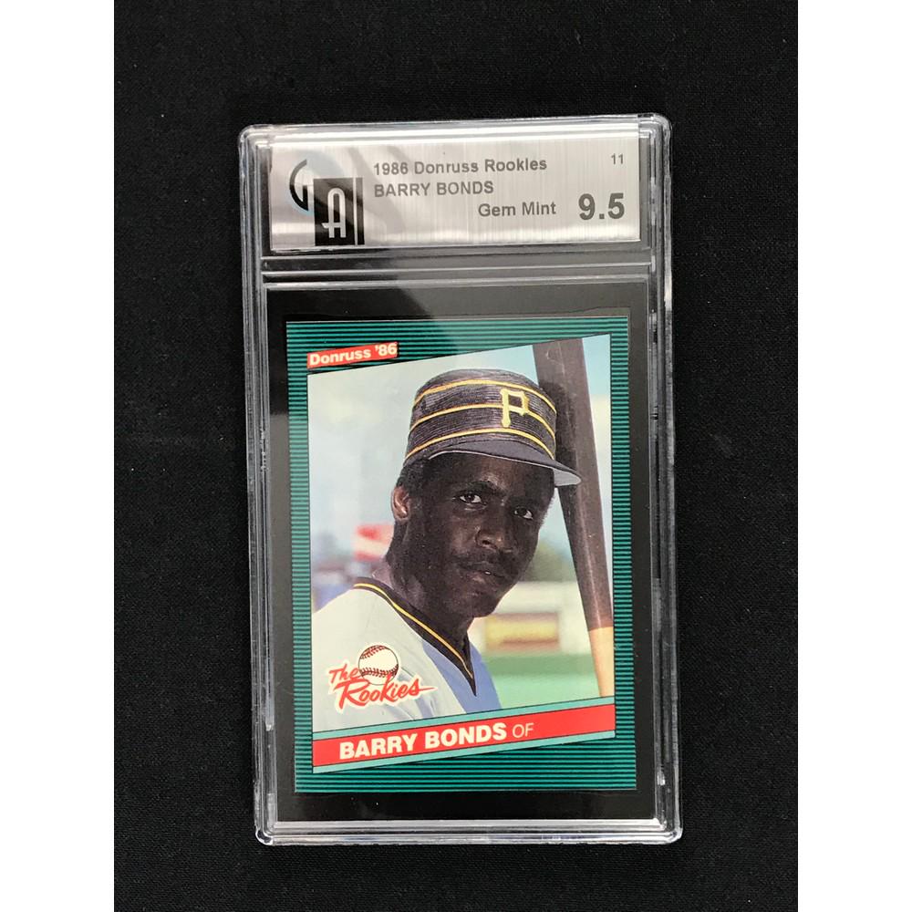 1986 Donruss Rookies Barry Bonds Gai 9.5 (1 of 2)