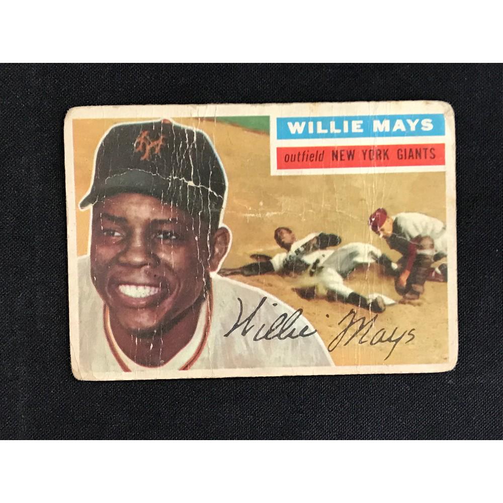 1956 Topps Willie Mays Hof Low Grade (1 of 2)