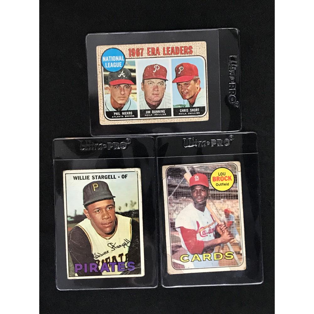 Three Vintage Low Grade Baseball Cards Hof (1 of 2)