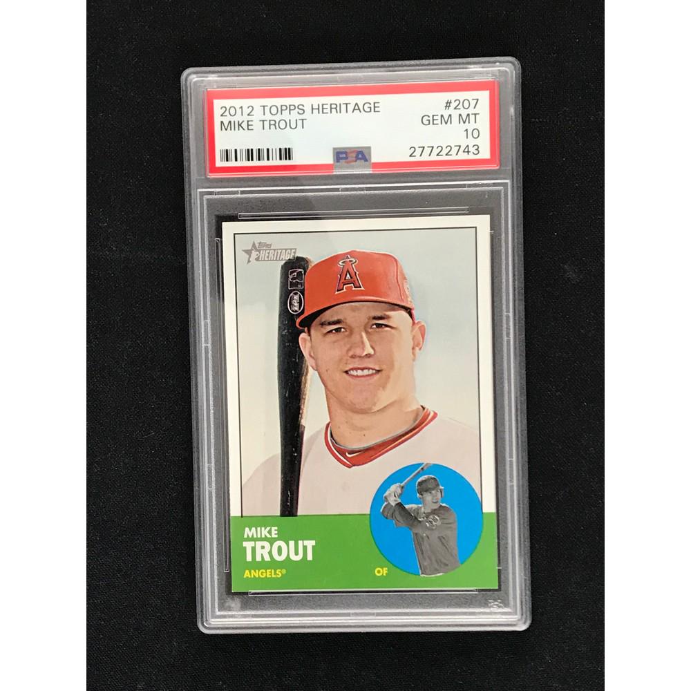 2012 Topps Heritage Mike Trout Rookie Psa 10 (1 of 2)