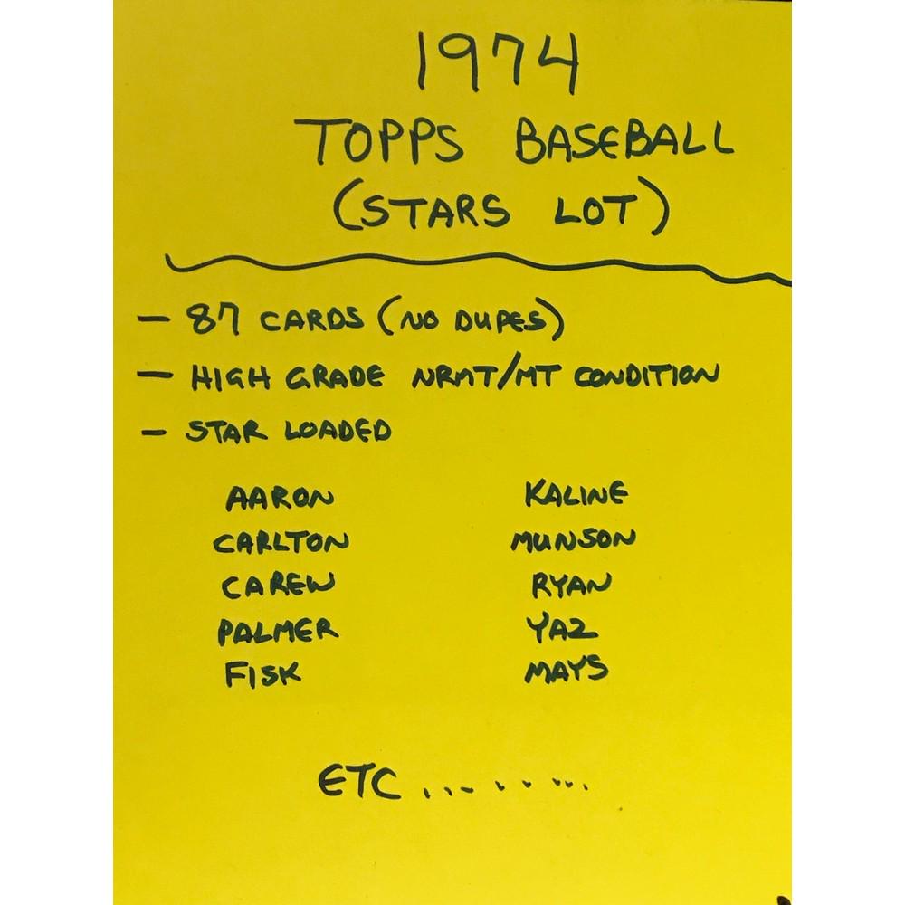 87 1974 Topps Baseball Stars (1 of 7)
