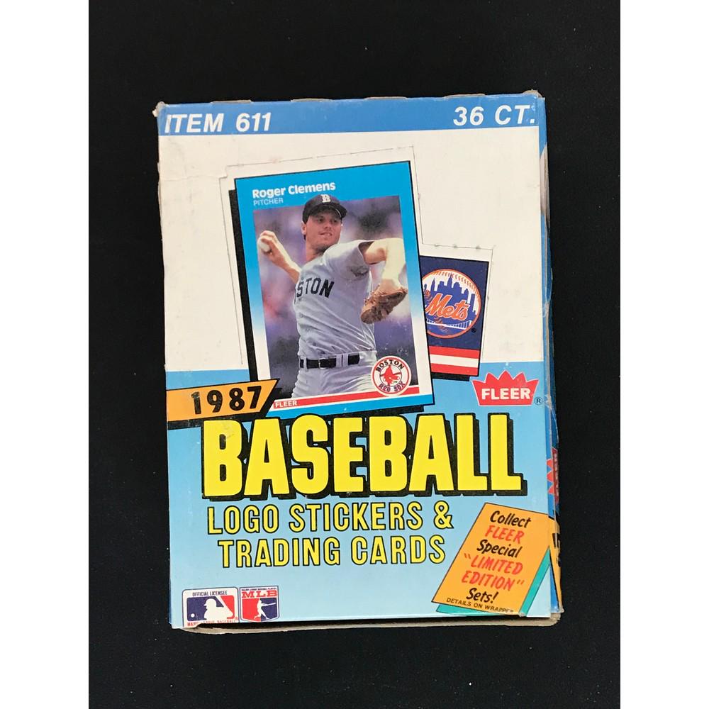 1987 Fleer Baseball Full Wax Box (1 of 2)