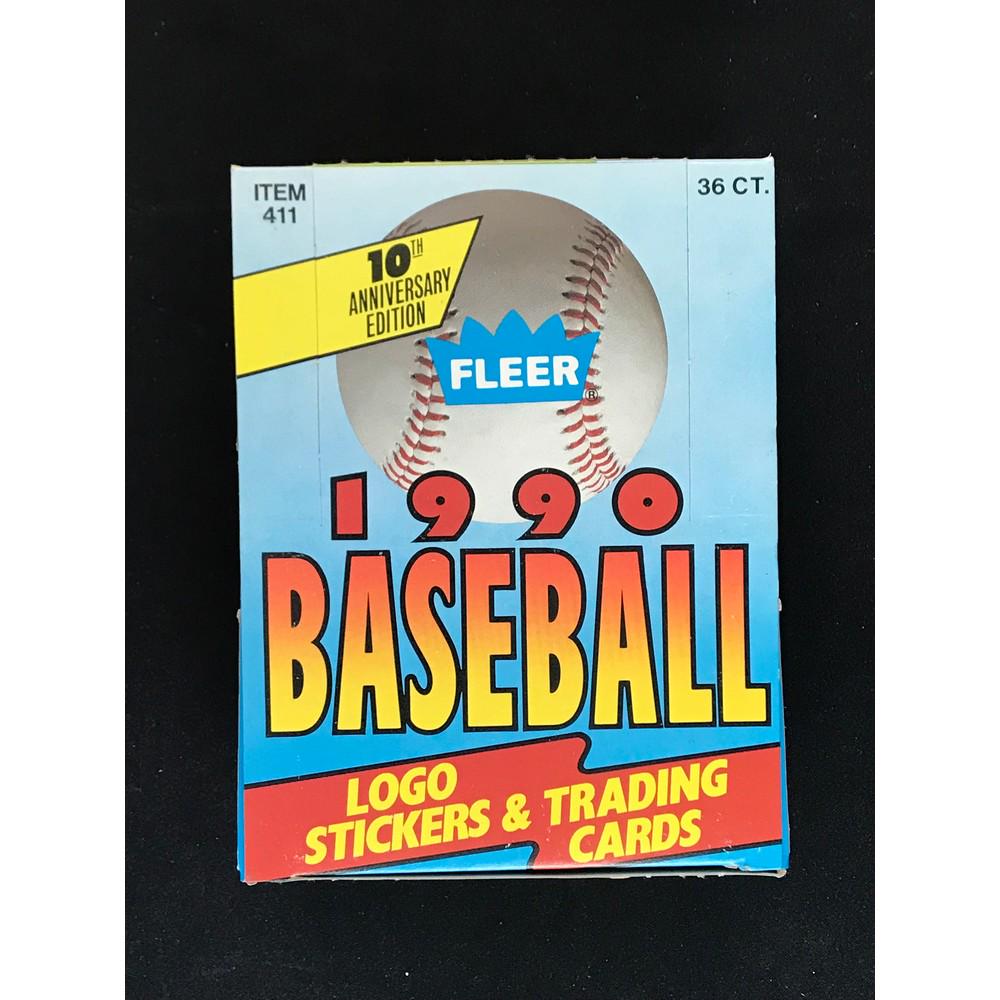 1990 Fleer Baseball Unopened Wax Box (1 of 2)