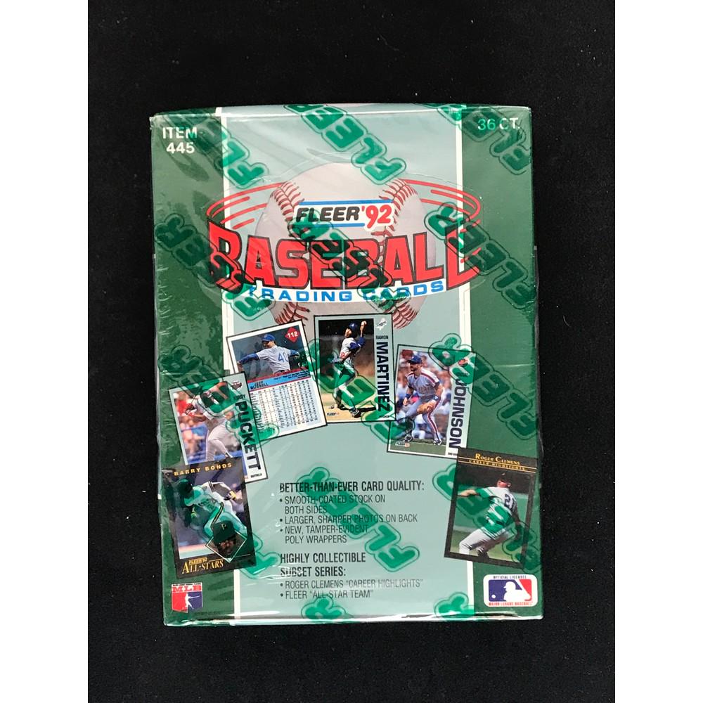 1992 Fleer Baseball Unopened Wax Box (1 of 2)