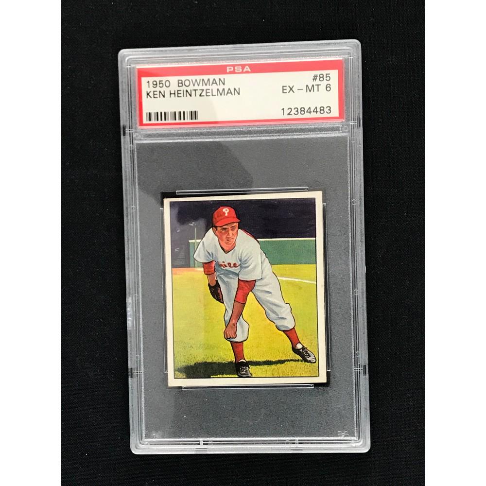 1950 Bowman Ken Heintzelman Psa 6 (1 of 2)