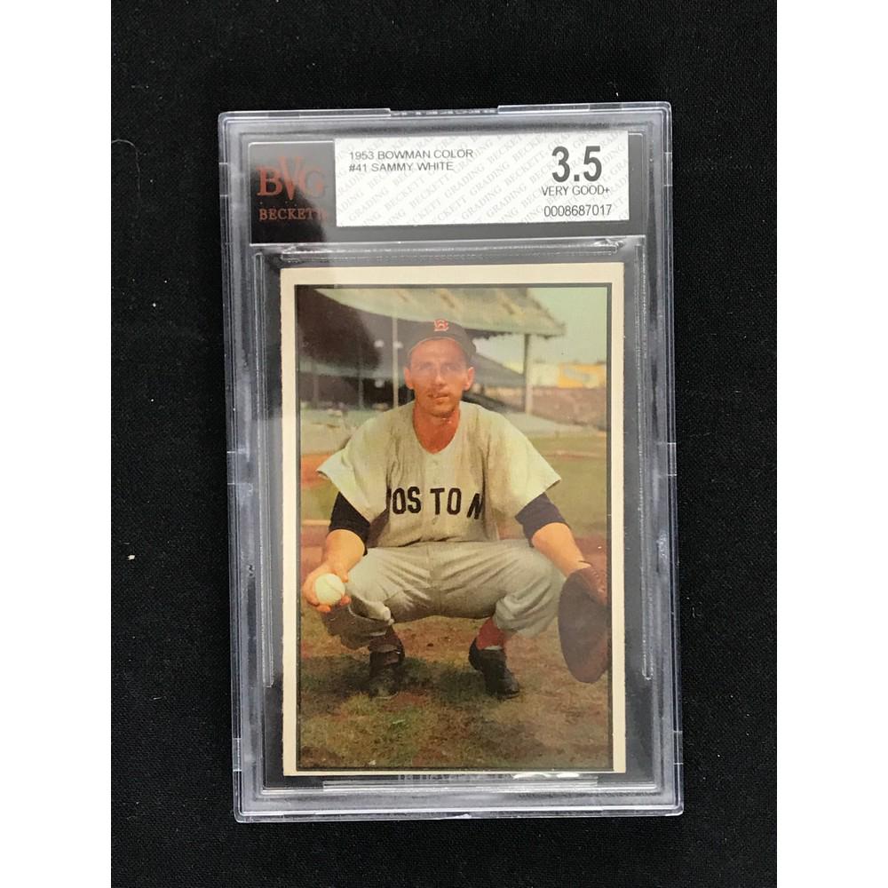 1953 Bowman Color Sammy White Bvg 3.5 (1 of 2)