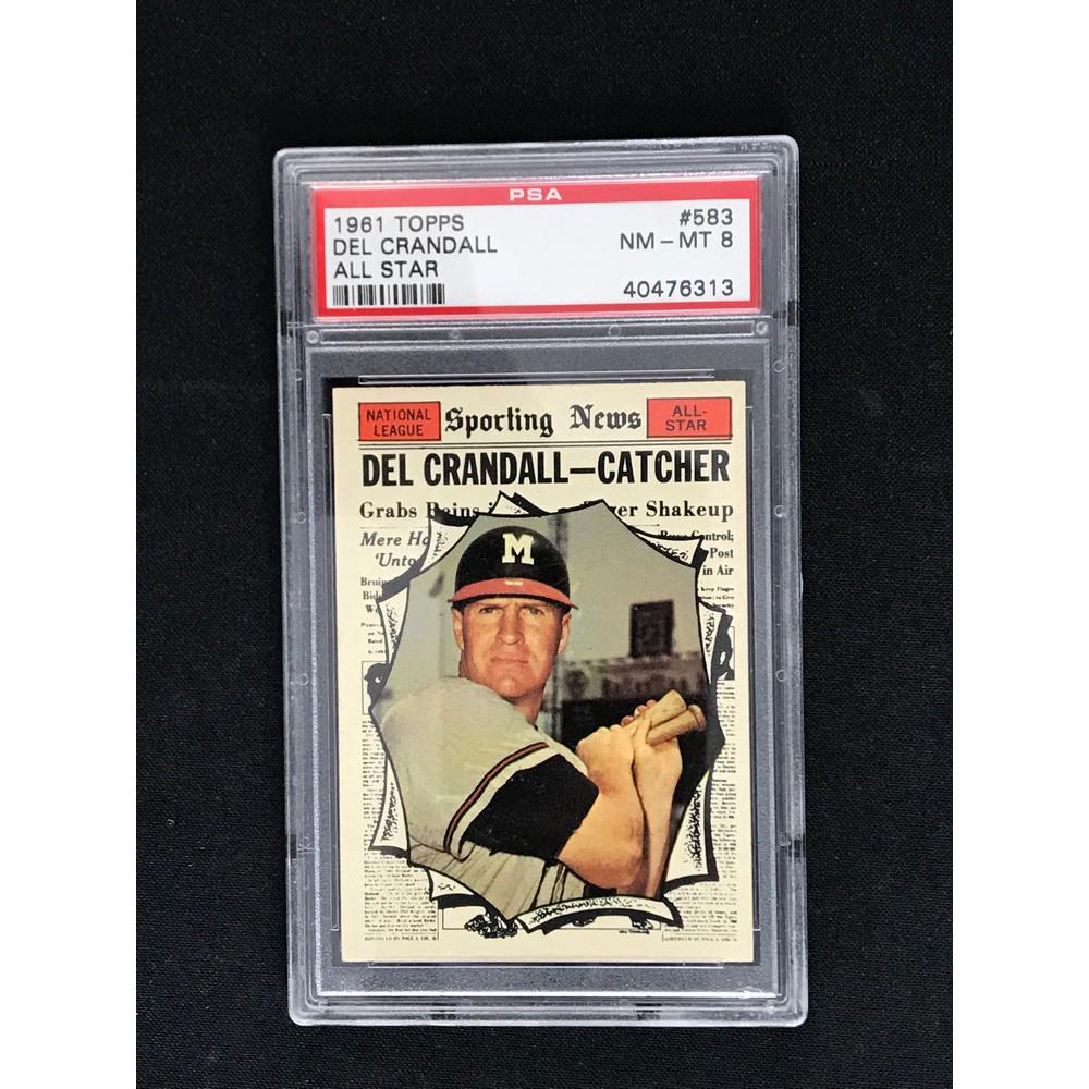 1961 Topps Del Crandall Allstar Psa 8 (1 of 2)
