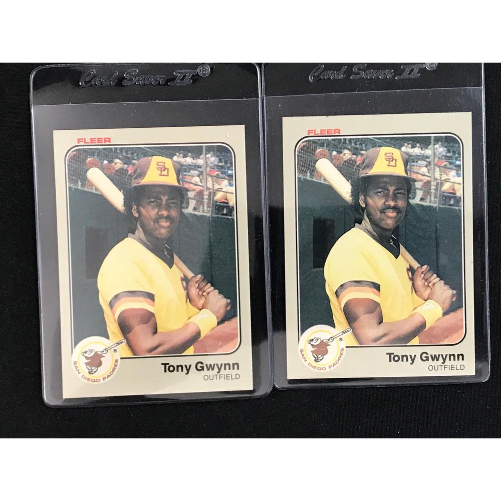 (2) 1983 Fleer Tony Gwynn Rookie Cards: (2) 1983 Fleer Tony Gwynn Rookie Cards