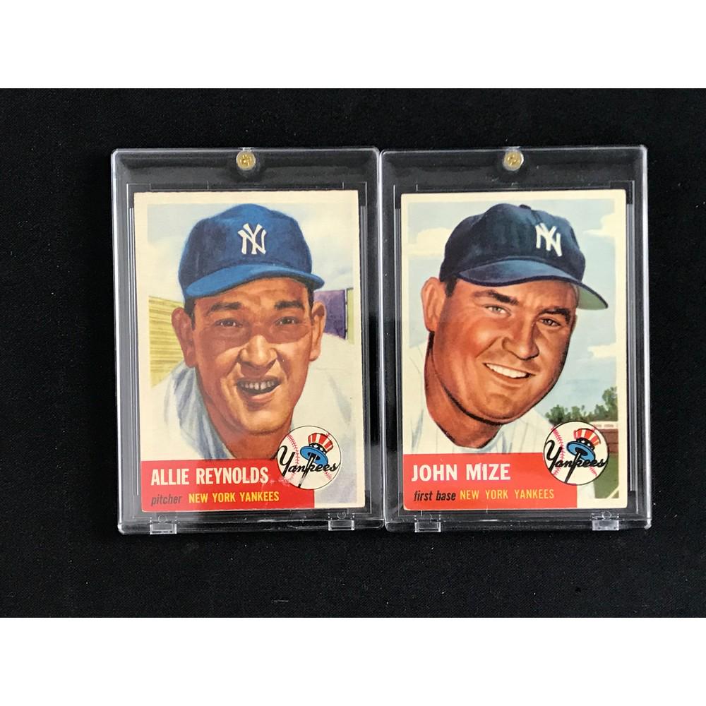 Two 1953 Topps Ny Yankees Cards (1 of 2)