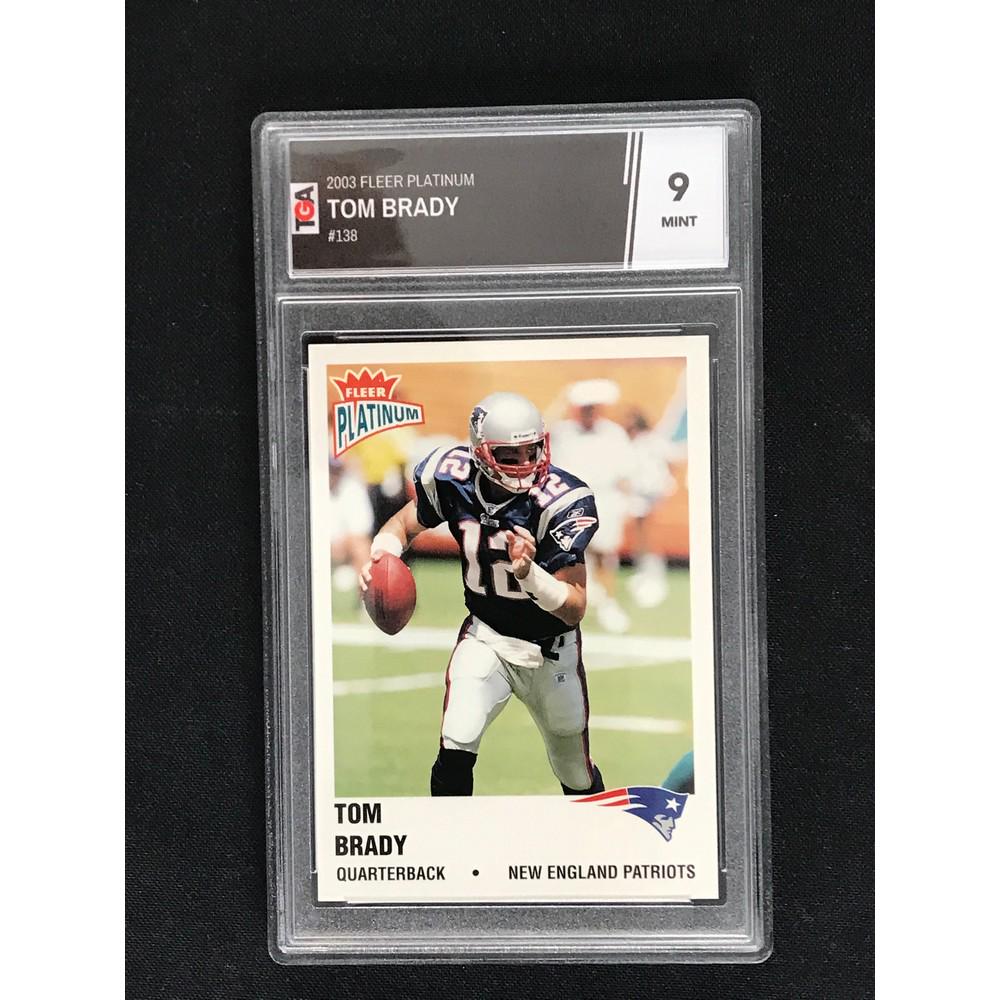 2003 Fleer Platinum Tom Brady Tga 9 (1 of 2)