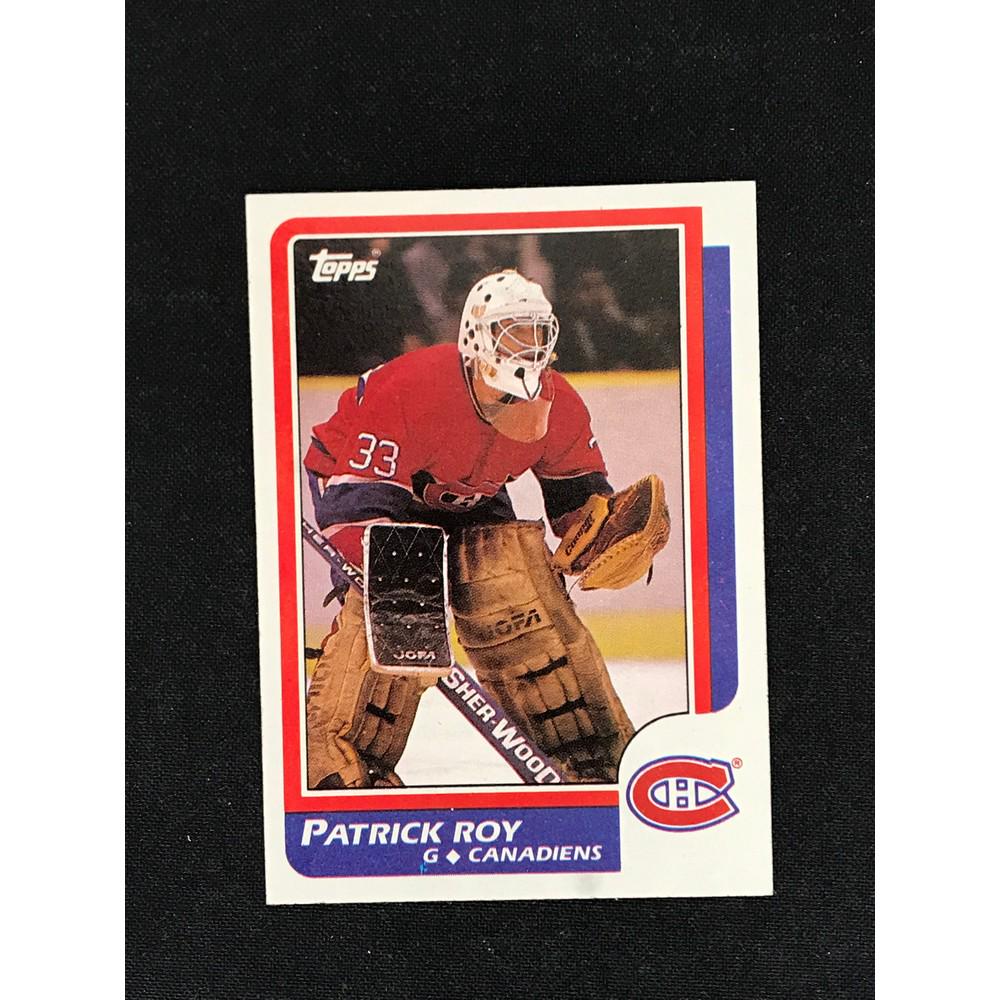 1986 Topps Patrick Roy Rookie Card (1 of 2)