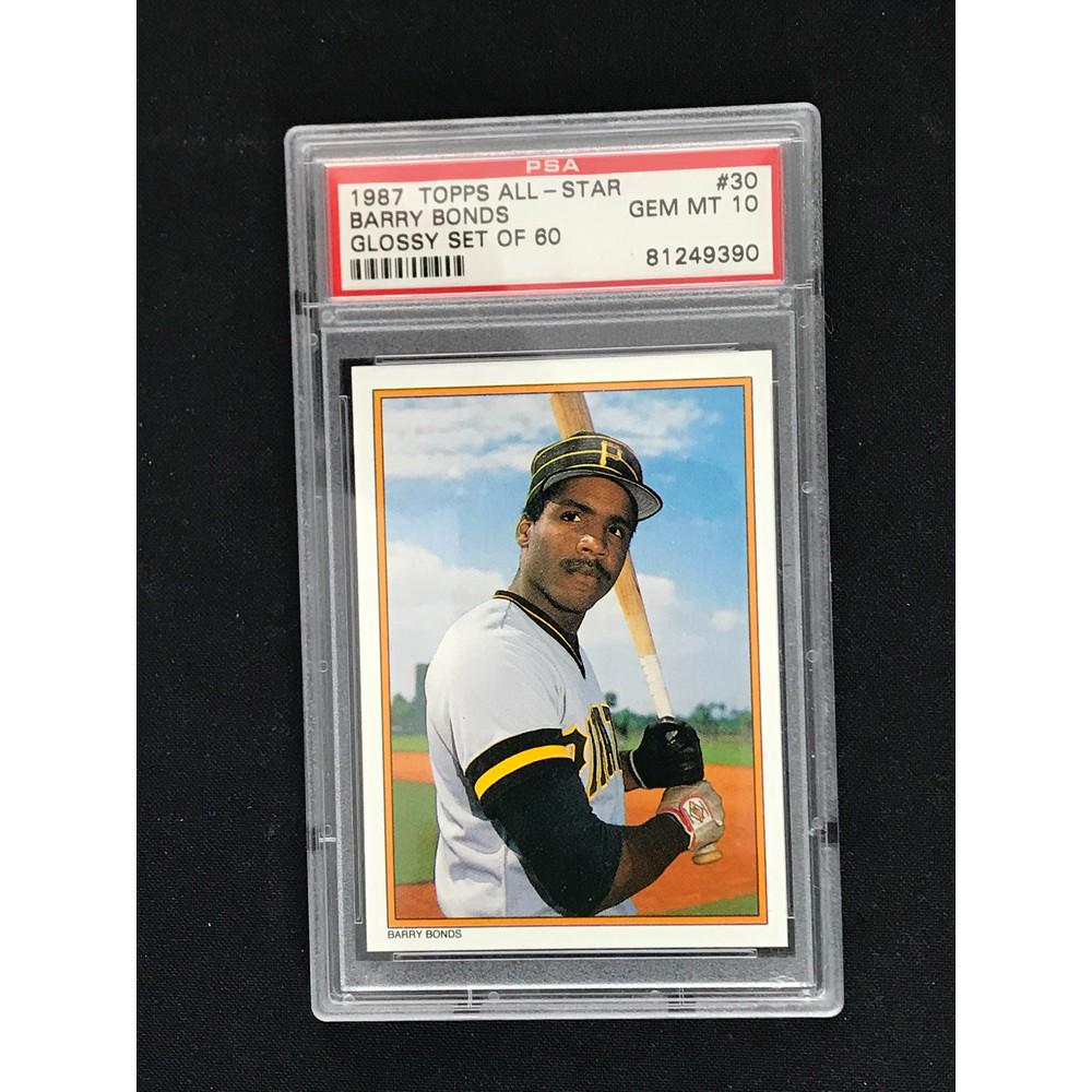 1987 Topps Glossy Barry Bonds Rc Psa 10 (1 of 2)