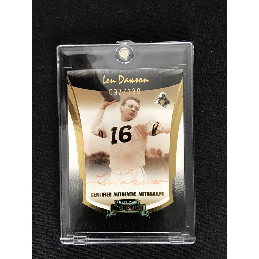 2006 Press Pass Len Dawson Auto Card 97/130 (1 of 2)