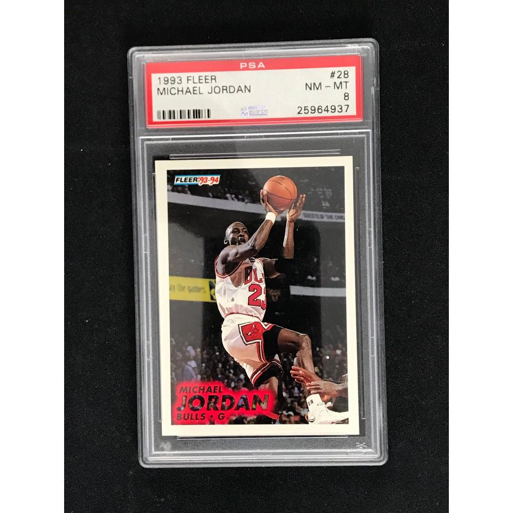 1993 Michael Jordan Fleer Psa 8 Nm/mt (1 of 2)