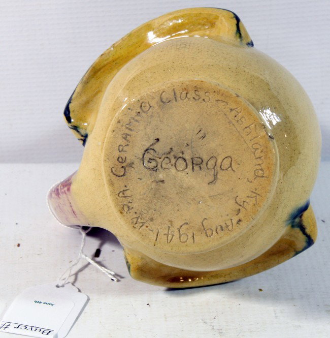 WPA Ceramic Class Pottery Piece Ashland, Kentucky : WPA Ceramic Class Pottery Piece Ashland, Kentucky 1941