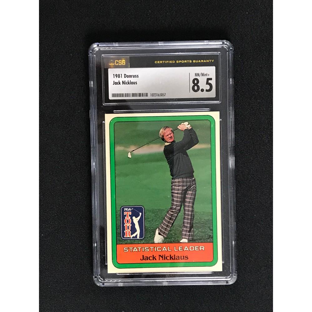 1981 Donruus Jack Nicklaus Rookie Leader Csg 8.5 (1 of 2)