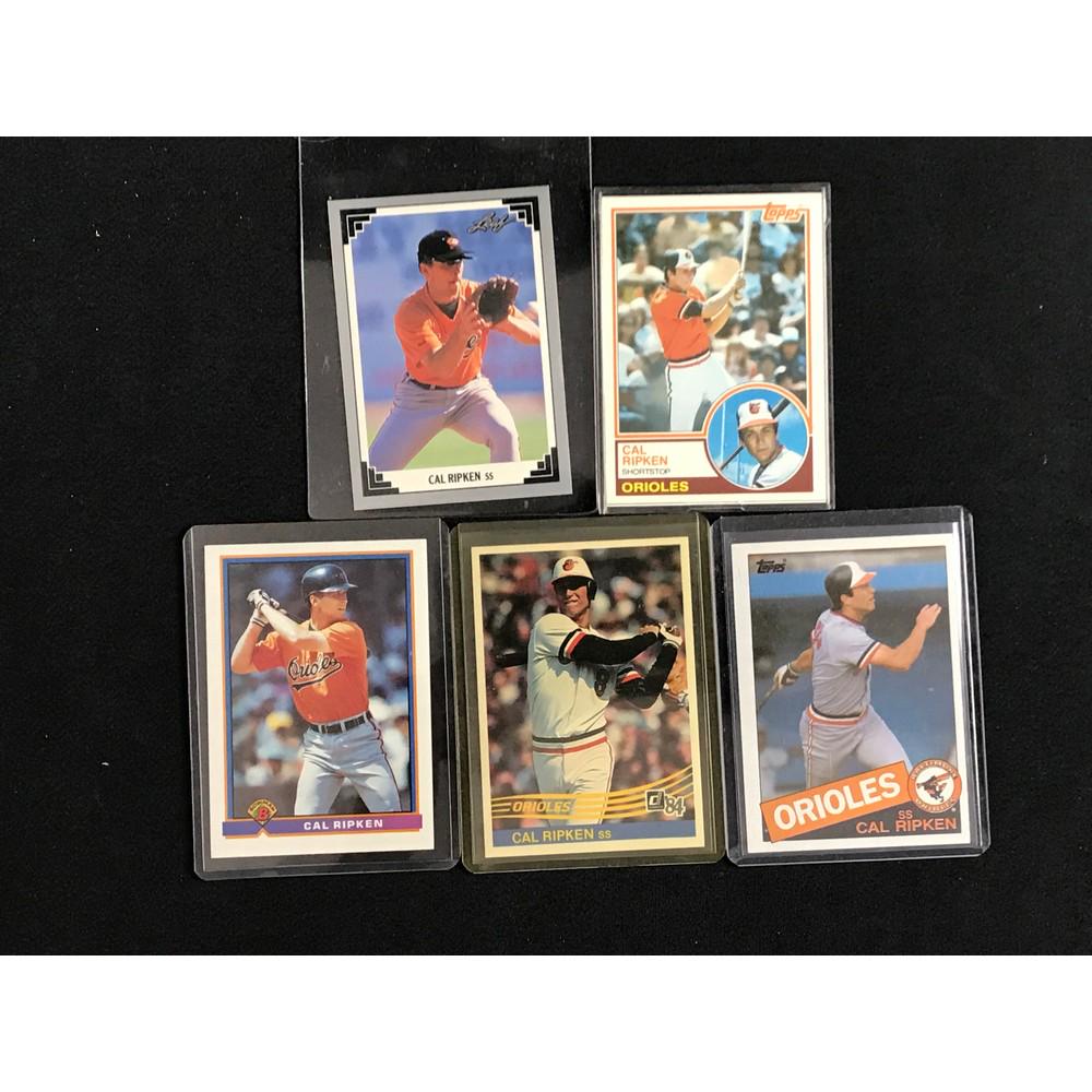 5 Early Cal Ripken Jr. Cards (1 of 2)
