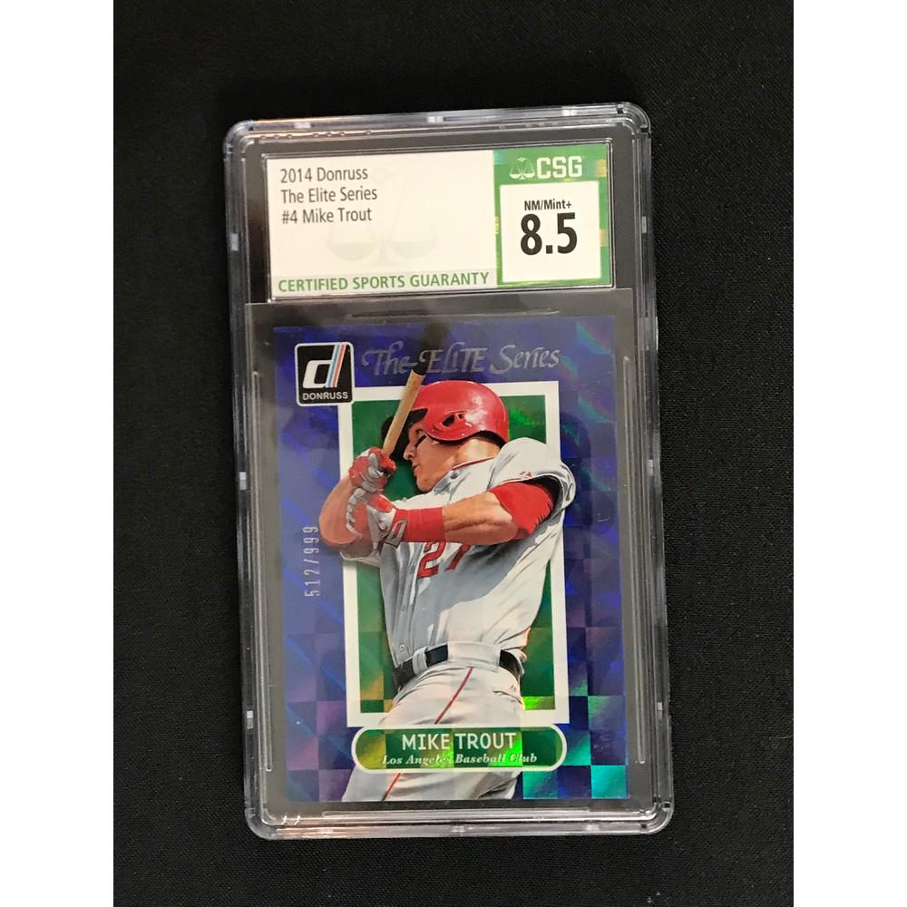 2014 Donruss Elite Mike Trout Csg 8.5 (1 of 2)