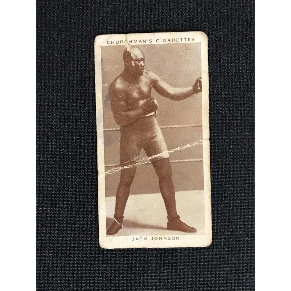 1928 Churchman Jack Johnson Boxing Card: 1928 Churchman Jack Johnson Boxing Card