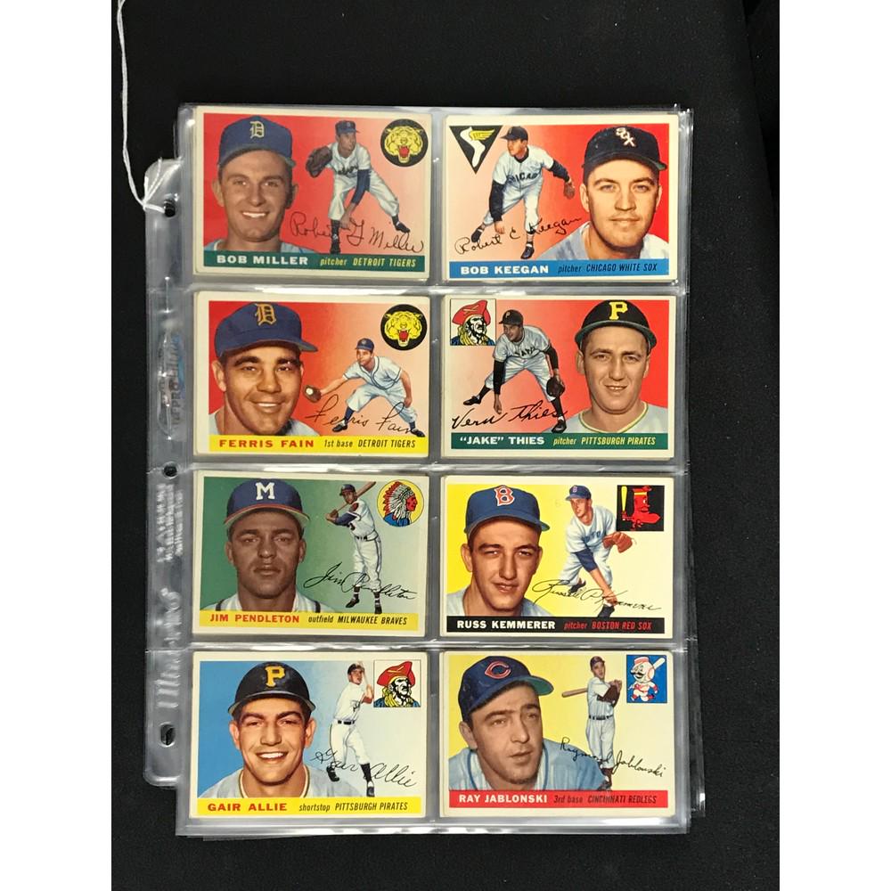 50 Crease Free 1955 Topps Baseball Cards (1 of 6)