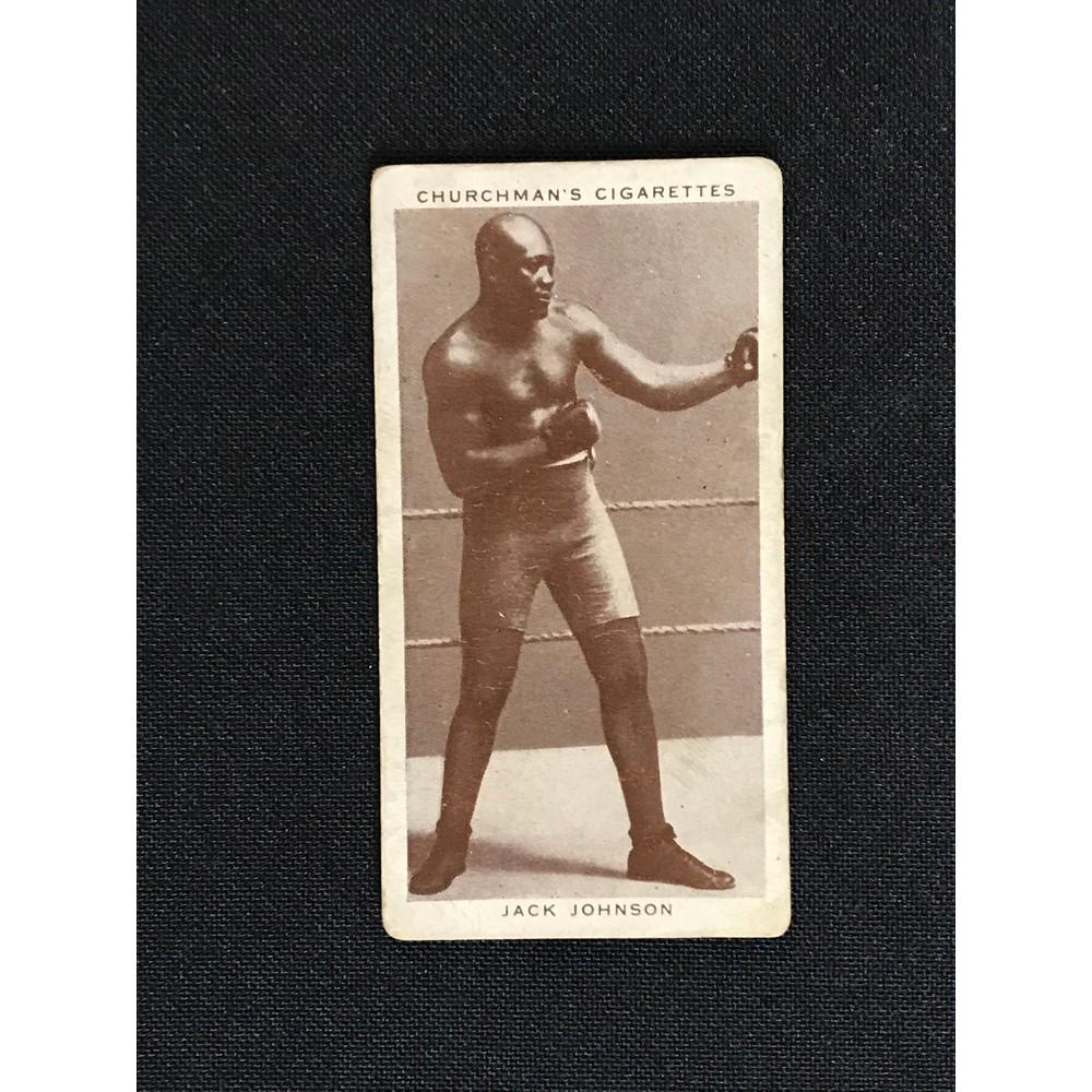 1928 Churchman Jack Johnson Boxing Card: 1928 Churchman Jack Johnson Boxing Card