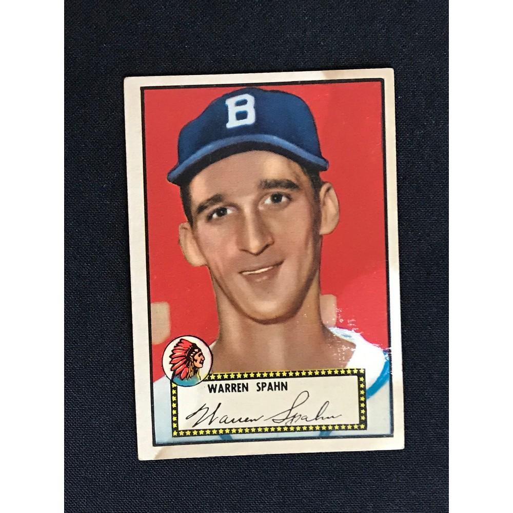 1952 Topps Warren Spahn Low Grade (1 of 2)