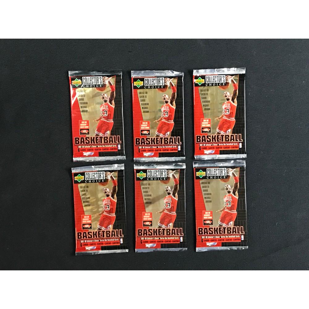 6 1997-98 Ud Collectors Choice Basketball Wax Pack (1 of 2)
