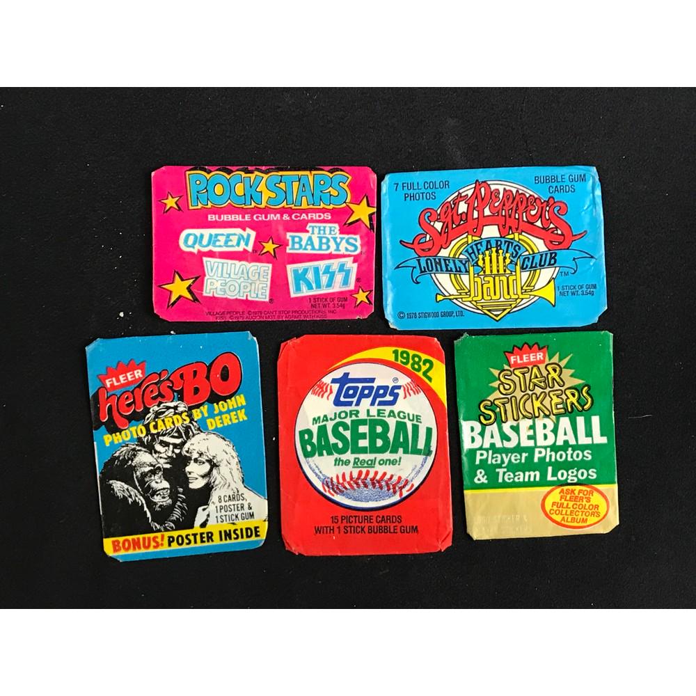 42 Vintage Wax Pack Wrappers (1 of 2)