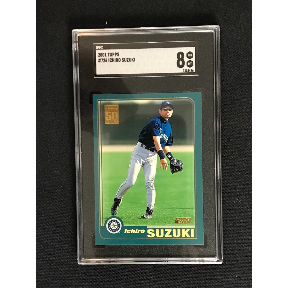 2001 Topps Ichiro Suzuki Rookie Card Sgc 8 (1 of 2)
