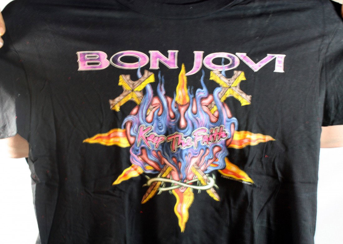 Lot of 10 Concert T-Shirts: Monsters of Rock, Bon J: Lot of 10 Concert T-Shirts: Monsters of Rock, Bon Jovi, Van Halen, Scorpions, Motley Crew etc
