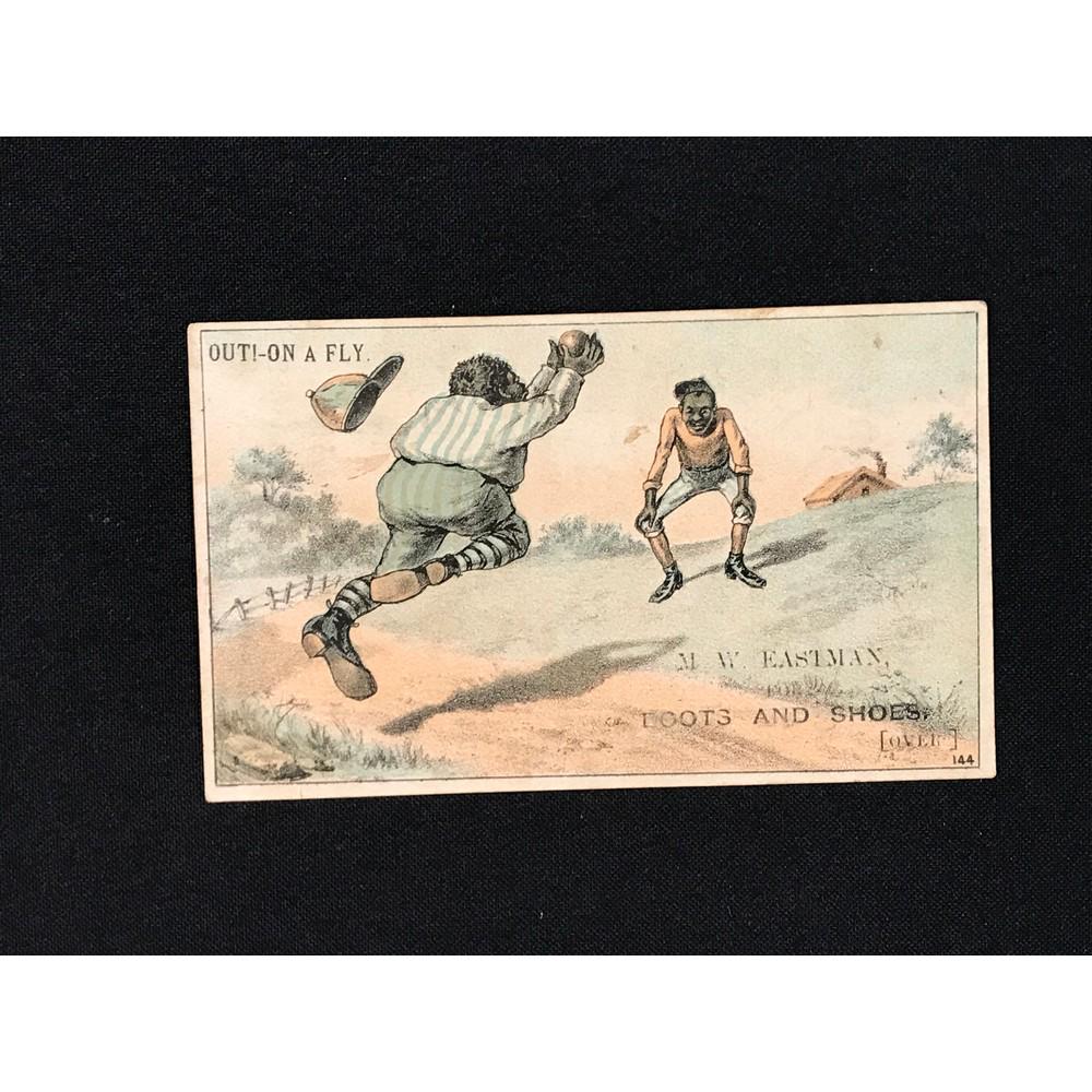1880's H804-5 African American Baseball Trade Card (1 of 2)