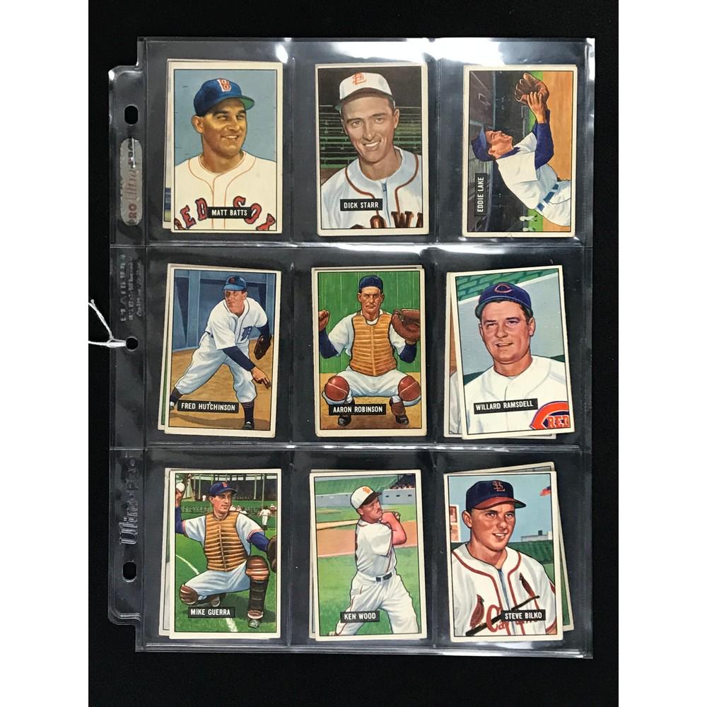 18 1951 Bowman Baseball Crease Free Cards (1 of 4)