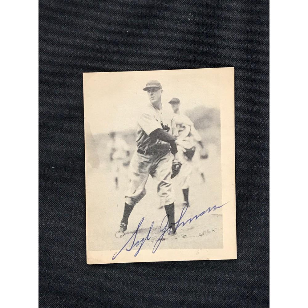 1939 Playball Salesman Sample Sly Johnson Auto (1 of 2)