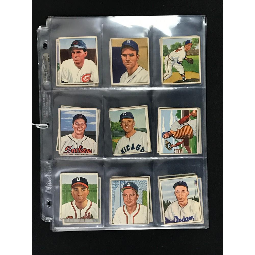 36 1950 Bowman Baseball Cards Crease Free (1 of 8)