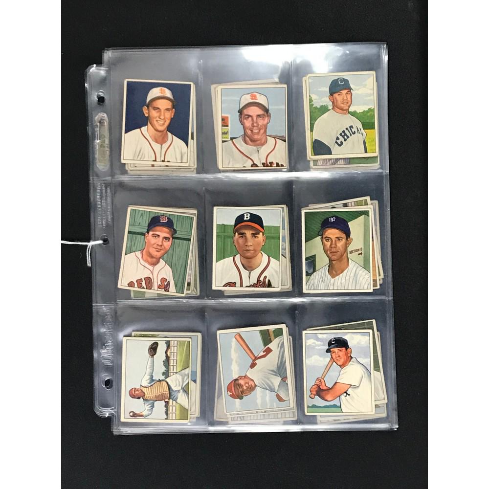 36 1950 Bowman Baseball Cards Crease Free (1 of 8)