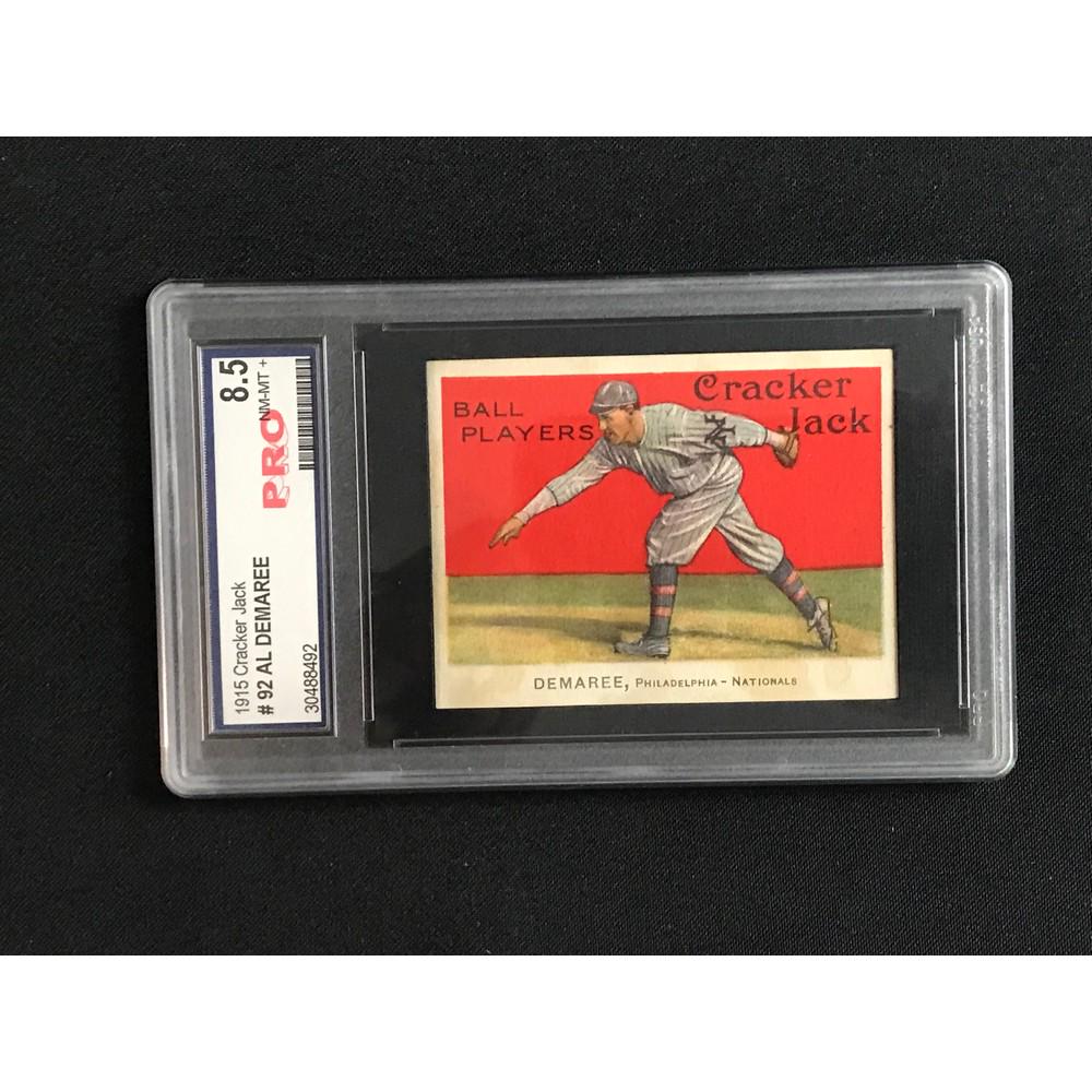 1915 Cracker Jack Al Demarre Graded 8.5 (1 of 2)