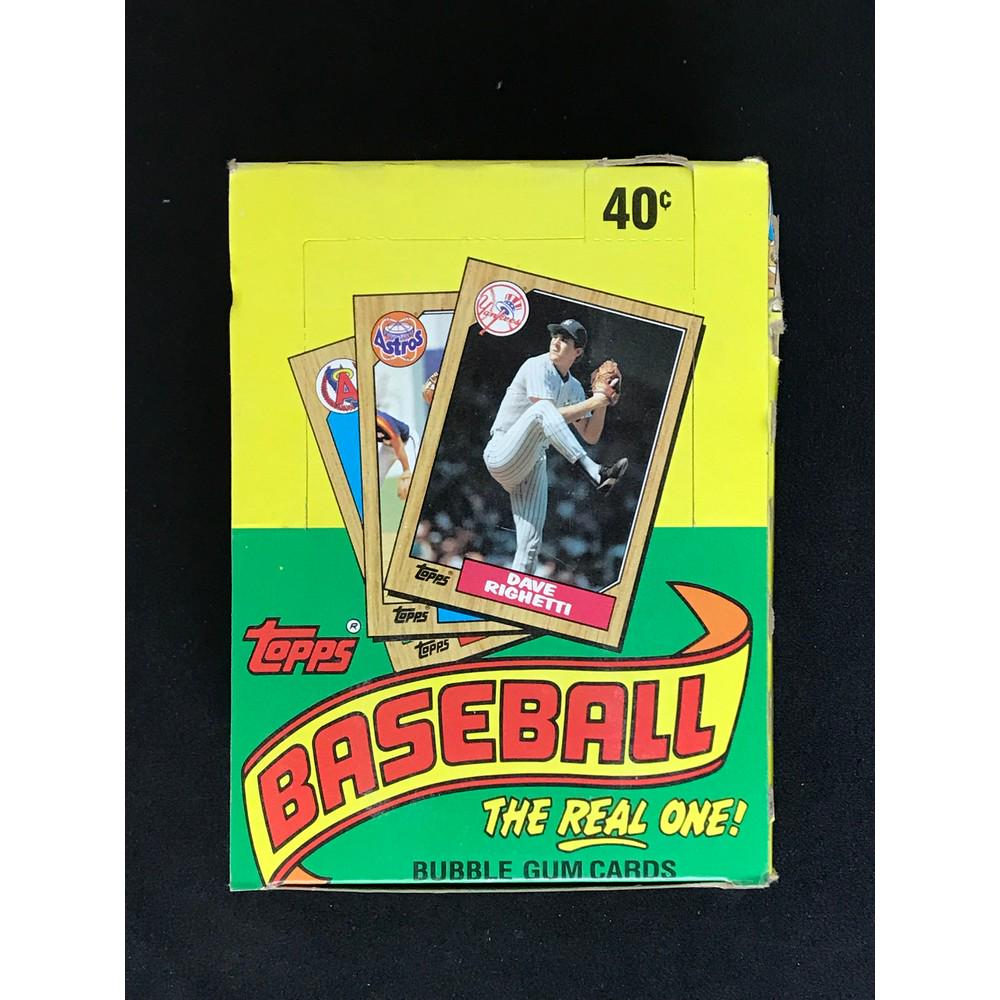 1987 Topps Baseball Unopened Wax Box (1 of 2)