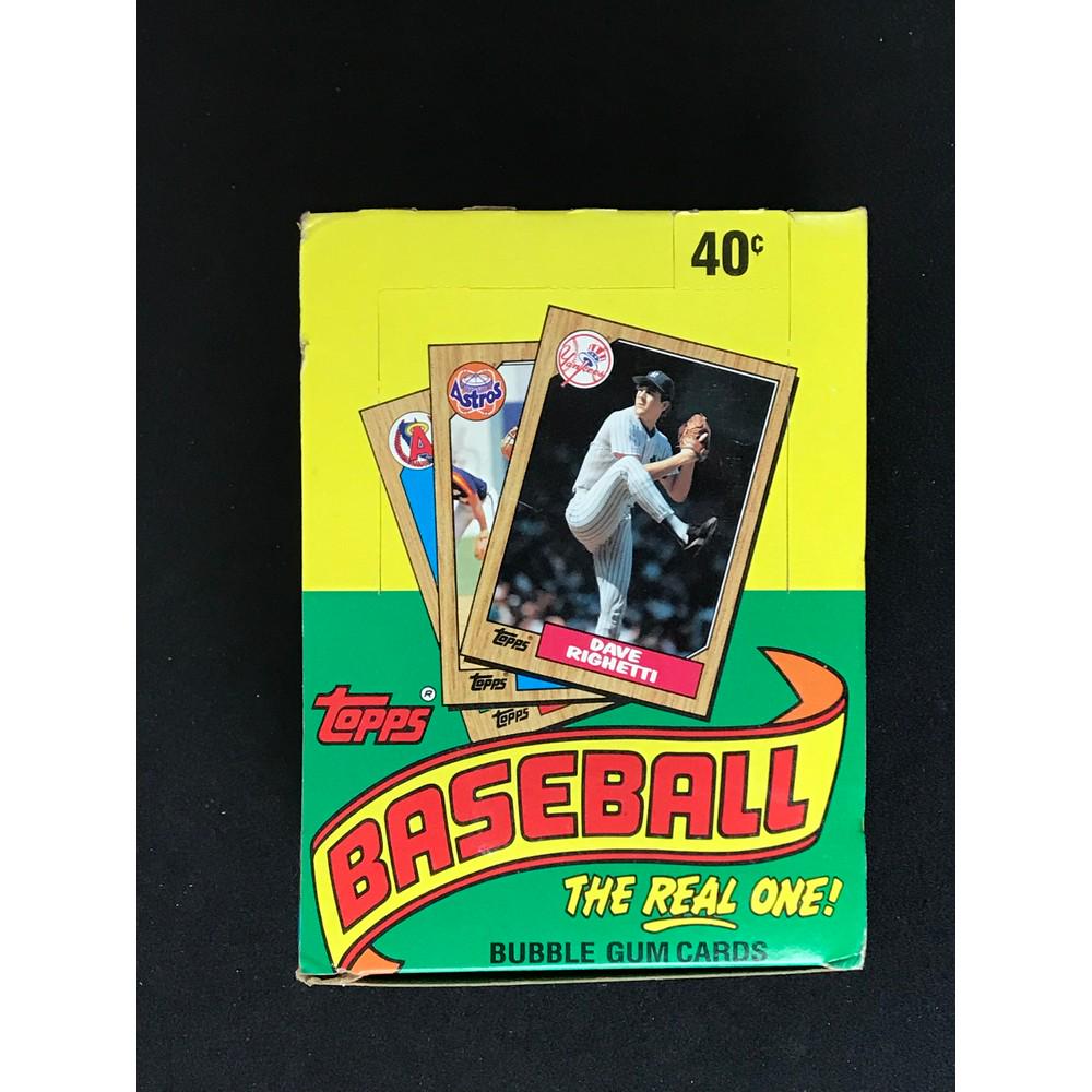 1987 Topps Baseball Unopened Wax Box (1 of 2)