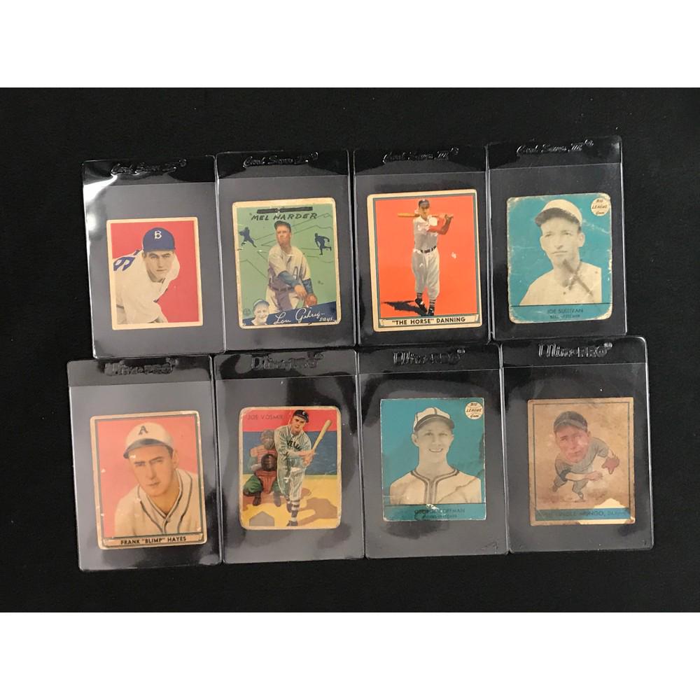 11 1940's-50's Baseball Gum Cards (1 of 4)