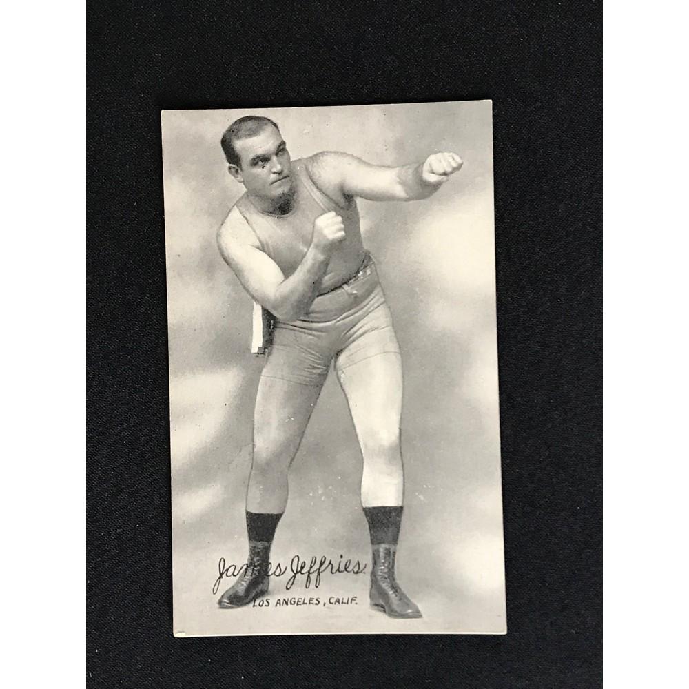1921 Boxing Exhibit James Jeffries Nice Shape (1 of 2)