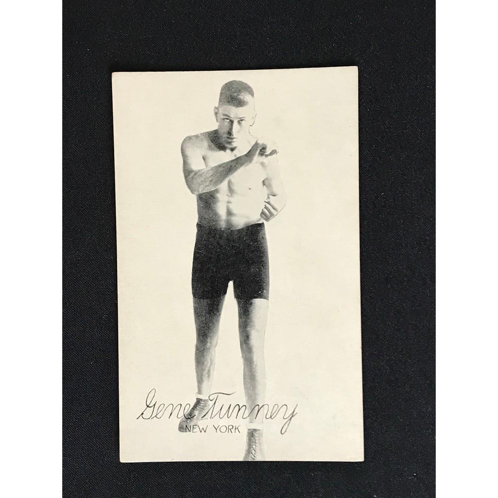 1923 Boxing Exhibit Card Gene Tunney Nice Shape (1 of 2)